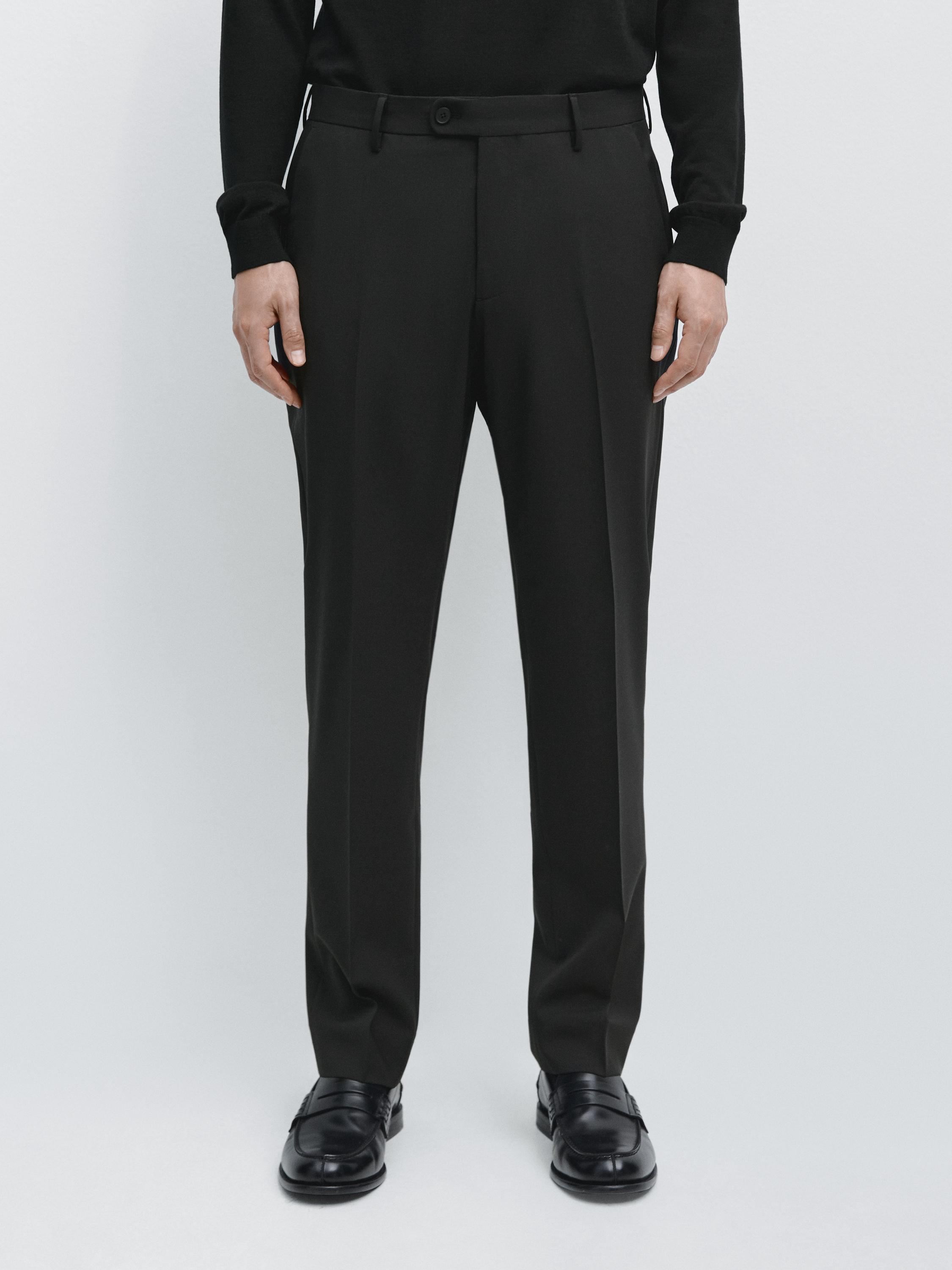 100% wool suit pants